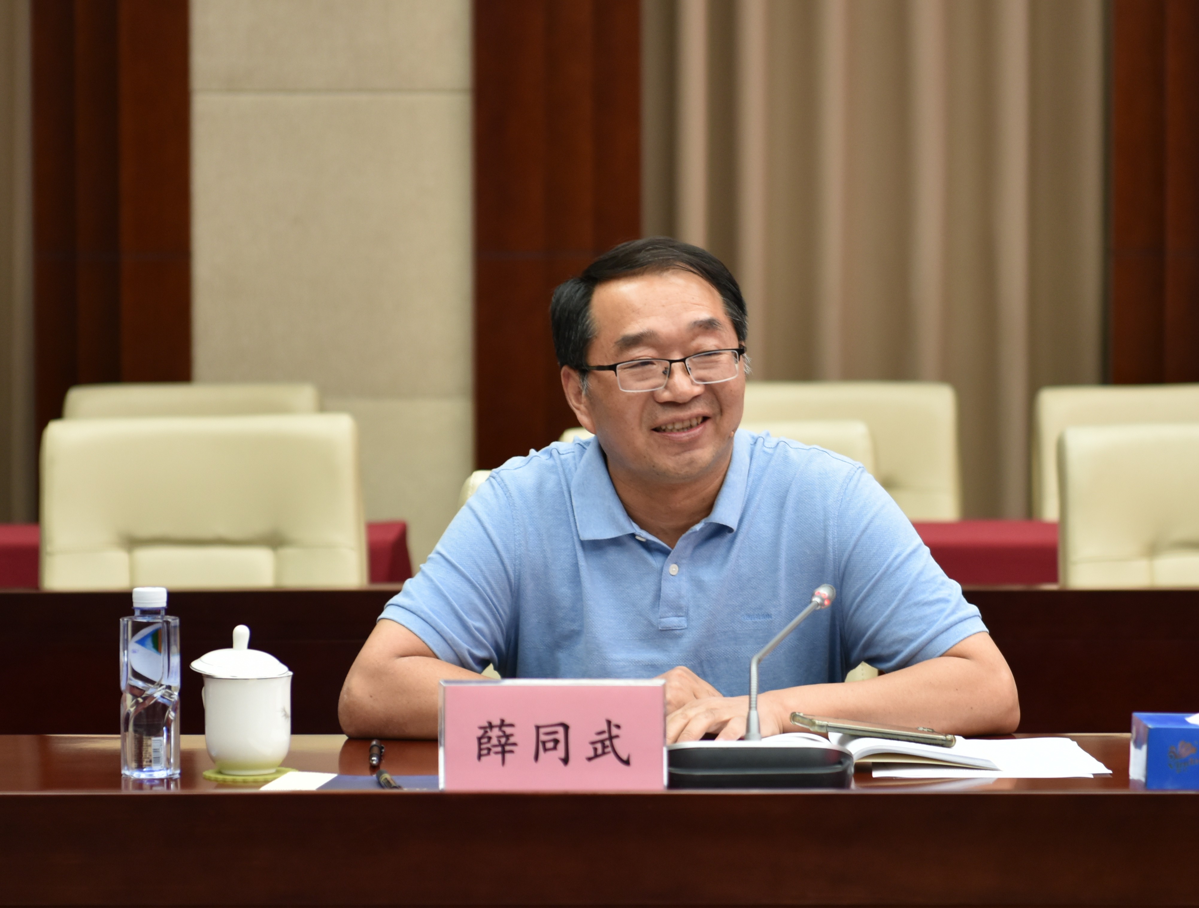 图片 7 市档案馆副馆长薛同武在部省属驻淮单位协作组专场培训上作动员讲话.jpg